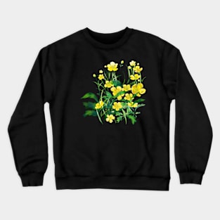 Yellow summer flowers Crewneck Sweatshirt